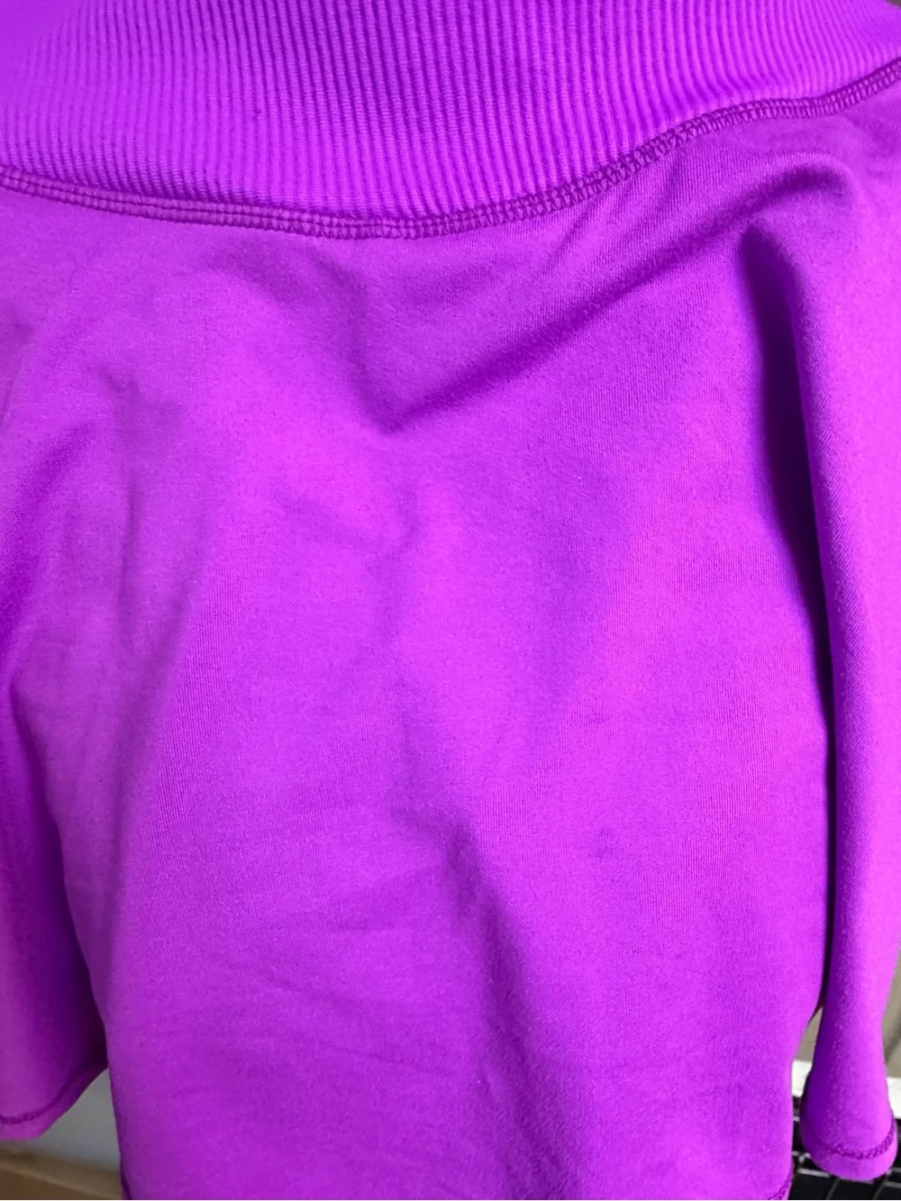 Justice Girls XL Plus 16P 18P Purple Flowy Athletic Skort Built In Shorts